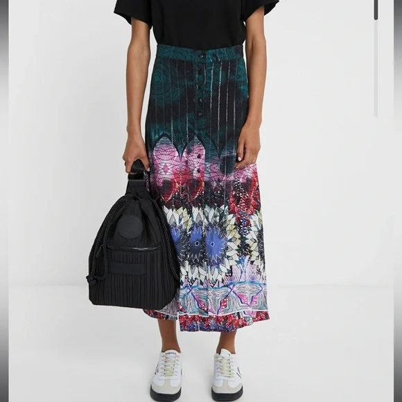 Desigual Lurex Midi Skirt - Picture 10 of 12